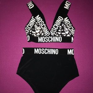 Moschino Reworked Bralette and Shorts